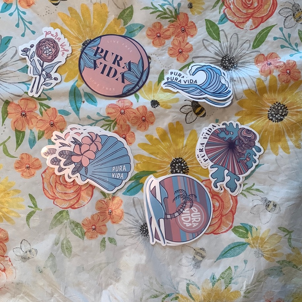 Pura vida stickers
